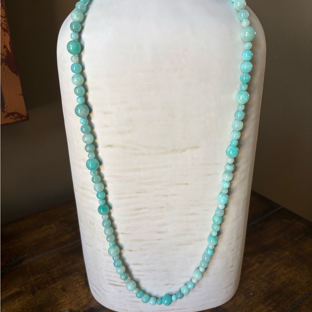 Jay King DTR Mine Finds Amazonite Bead Necklace 35–36” Aqua Blue Green